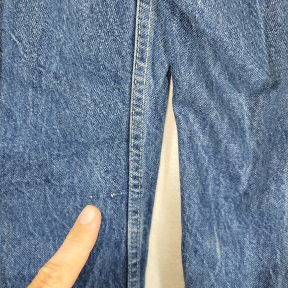 Vintage Big Yank Denim Jeans Mens 36x31 Blue Flare Bell Bottom Boot Cut Retro - Picture 15 of 16